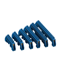 PNYUHO Barre de terre en cuivre pour connexion de fil neutre, rail de mise à la terre, borne nue, boîtier de distribution de terre 11-20 AWG 10A
