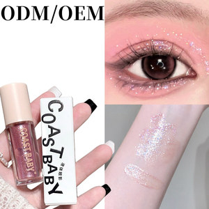 Long Lanh Eyeshadow Với Mềm Cây Đũa Phép Applicator Nhanh Chóng Khô Lâu Dài Lấp Lánh Ngọc Trai Kết Thúc Cho Đảng Giá Cả Phải chăng OEM Cho Cô Gái - Product Image 1