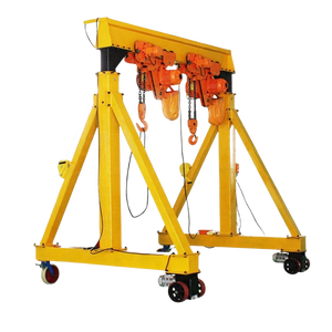 Alta calidad 500 kg 3 ton 5 ton 10 Ton Interior Manual portátil Mini grúa de pórtico con elevador de cadena eléctrica Precio - Product Image 1