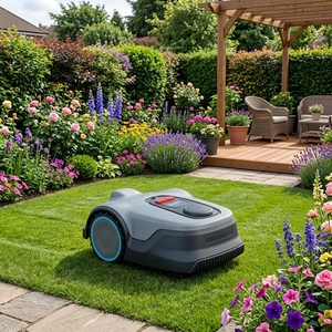 <span class=keywords><strong>Tondeuse</strong></span> à gazon sans fil de qualité industrielle Kesen, télécommandée, hauteur de coupe de 90 mm, sur roues, tout-terrain, autopropulsée, robot - Product Image 1