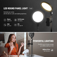 Lampe de bureau LED 7 pouces, hauteur et couleurs réglables, éclairage doux, lampe de travail, lampe de remplissage, vente en gros d'usine OEM/ODM