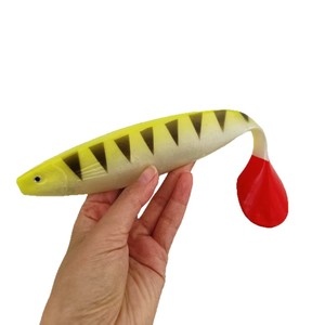 เหยื่อตก<span class=keywords><strong>ปลา</strong></span>ทะเล PVC ไบโอนิคแบบนิ่มหางใหญ่ 23 ซม. สำหรับตก<span class=keywords><strong>ปลา</strong></span>แบส ไม่มีตะขอ - Product Image 2