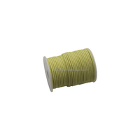 Corde en fibre d'aramide tressée double 48 brins de 10 mm, jaune, écologique, haute performance, résistante à la chaleur et ignifuge, vente en gros