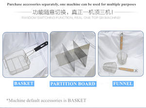 Plaque électrique Teppanyaki de <span class=keywords><strong>1</strong></span> mètre de long, équipement de restaurant en acier inoxydable 6L neuf, friteuse 220V - Product Image 5