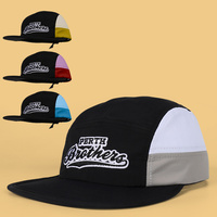 Casquette de camping 100% polyester respirante, séchage rapide, légère, impression brodée, 5 panneaux, logo personnalisé, casquette de camping, plage, course à pied