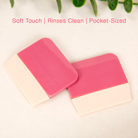Pinceau de fond de teint en silicone personnalisé, manche en plastique portable, pour le visage, pinceau estompeur pour une application lisse et uniforme