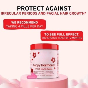 Cápsulas de Multivitaminas Happy Hormones con Inositol, Listas <span class=keywords><strong>para</strong></span> Envío Internacional, 30 Porciones, Mejora la Memoria y el Sueño, en Envase de Frasco - Product Image 3