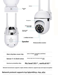 Monitor de <span class=keywords><strong>Seguridad</strong></span> A7 con Visión Nocturna a Todo Color, Zoom Óptico 10x, CMOS, Interior/Exterior, Intercomunicador Bidireccional, Inalámbrico, HD, Wifi, Cámara <span class=keywords><strong>Pequeña</strong></span> - Product Image 6