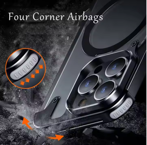 Meilleure vente Support métallique caché anti-chute Étui d'affaires anti-collision Chargement sans fil pour <span class=keywords><strong>iPhone</strong></span> 15 14 <span class=keywords><strong>13</strong></span> Pro Max Cover - Product Image 4