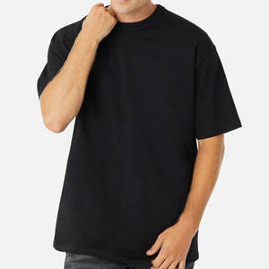 Baggy décontracté blanc T-Shirt 100 coton surdimensionné lourd T-Shirt pour hommes en vrac Logo personnalisé 240 Gsm unisexe plaine t-shirts - Product Image 3