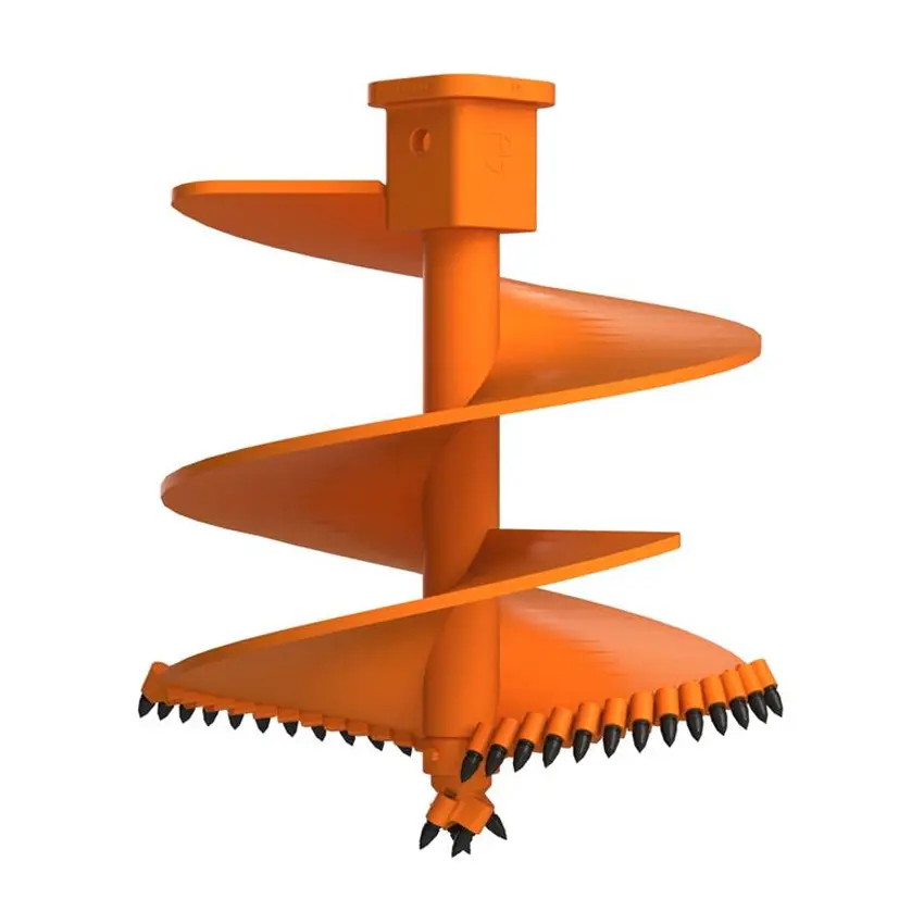 Double cut rock auger apply to hardpan drilling rig spare parts
