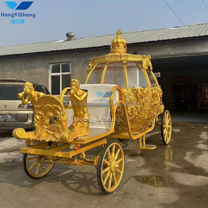 Transport spécial personnalisé exclusif de voiture de cheval de citrouille de luxe en gros d'usine - Product Image 4