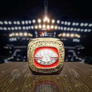 Venta al por mayor <span class=keywords><strong>NFL</strong></span> 1969 Kansas <span class=keywords><strong>Chief</strong></span> Champion Anillos de aleación de zinc de moda de alta calidad para regalos de aniversario - Product Image 2