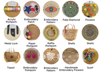 Sac de plage écologique grande capacité, tendance, en paille naturelle tressée, avec anse portable, style panier mondial