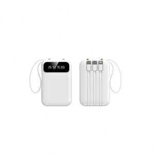 Banco de Energía de 20000mAh con Logotipo Personalizado, 4 Puertos de Salida, Carga Rápida Tipo C y Cable Integrado - Product Image 2