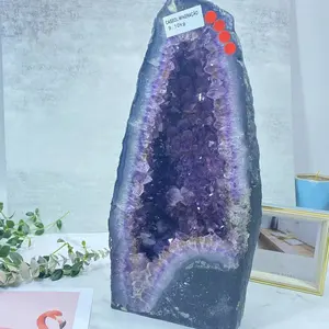 Wholesale High Quality Natural Crystal Healing Amethyst Geode Brazilian Amethyst Geode For Feng Shui