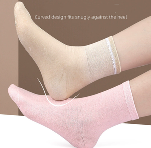 Chaussettes de sport unisexe jetables, mi-mollet, pour le <span class=keywords><strong>jogging</strong></span>, couleurs personnalisables, avec revers tissé antibactérien, pour usage quotidien en hiver - Product Image 3