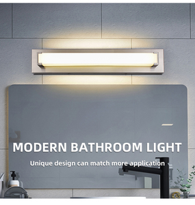 Modern New Design <b>LED</b> Wall Lamp Waterproof IP44 Bathroom Mirror Indoor Stainless Steel Wall <b>Lighting</b> For Hotel Mirror Light - Product Image 2