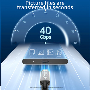 Chất lượng cao usb4 Type-C cáp mở rộng 40gbps 20gbps sạc nhanh 5A Độ dài cáp đồng nguyên chất Nylon cho máy in máy tính - Product Image 5