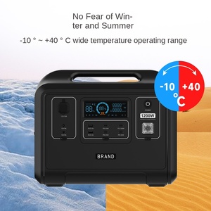 เครื่องกำเนิดพลังงานแสงอาทิตย์ลิเธียมขนาดใหญ่ 1200W/960Wh พร้อมแผงโซลาร์เซลล์แบบพกพาสำหรับบ้าน แคมป์ปิ้ง  พร้อมพอร์ต EU RV และตัวควบคุม MPPT - Product Image 4