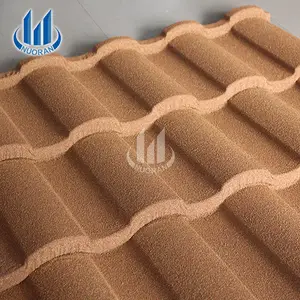 Thân thiện với môi trường tùy biến bán buôn Chất lượng cao riooof Vật liệu Châu Âu Polymer L đá tráng kim loại mái ngói