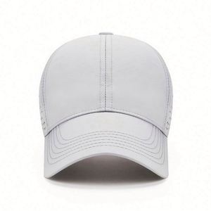 Gorra de Béisbol de Poliéster de Secado Rápido de Calidad, Perforada con Láser, Logotipo Personalizado, Parte Superior Suave, Transpirable, Deportiva, Ultrafina, con Visera Tipo Pico de Pato - Product Image 2