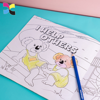 Vente de gros Livre de coloriage pour enfants couverture souple personnalisée Livre de coloriage mignon pour enfants Livre de dessin