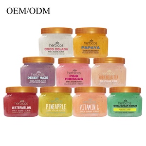 Nhãn hiệu riêng hữu cơ vani Shea bơ đường cơ thể chà - Product Image 1