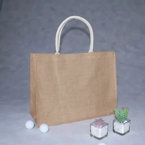 Fei Fei manufacturer jute tote bag shopping bag with logo burlap bolsas de yute gunny jute bags wholesale