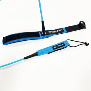 Premium Surf Leash Leg Rope with Custom logo on the Cuff and <strong>Rail</strong> <strong>Saver</strong> - Product Image 2