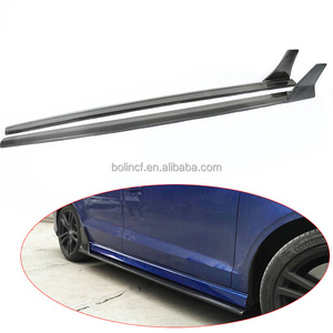 Jupes latérales en Fiber de carbone de style lame Kit de carrosserie de pare-chocs jupe de porte latérale pour <span class=keywords><strong>Audi</strong></span> <span class=keywords><strong>A3</strong></span> S3 2014-2020 <span class=keywords><strong>Sport</strong></span> trois berlines - Product Image 1