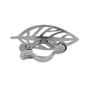Modern Design Silver Metal Spring <strong>Curtain</strong> <strong>Hook</strong> <strong>Tie</strong> <strong>Back</strong> New Release Hot-Selling Leaf Shape for Home and Hotel - Product Image 4