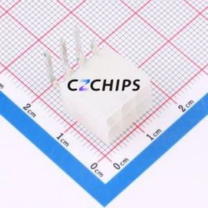 HC-5557-2*3AW Wire-to-Board Pin Header Bent Lead Through Hole,P=4.2mm Connector 2x3P 4.2mm Right Angle Insert Mini-Fit (MX 4.2) - Product Image 1