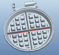 Sunwjn Mini gaufrier plaque de forme personnalisée gaufrier électrique crêpière omelette