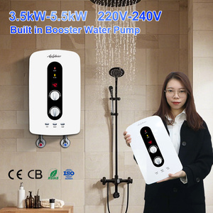 220V 5500W Control de perilla de alta calidad Pantalla Led <span class=keywords><strong>Calentador</strong></span> de agua instantáneo portátil Ducha eléctrica - Product Image 6