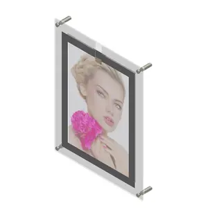 24x36 Utra-thin Acrylic Picture Frames Slim Led Restaurant Menu Lightbox Advertising Real Estate
