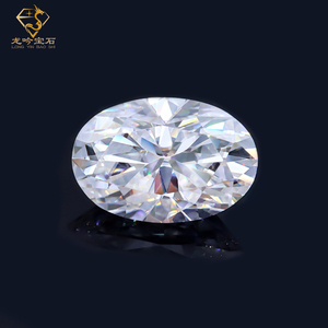 Junyuan Bijoux Moissanite Diamant DEF Couleur VVS Excellent Ovale Mossanite Diamant GRA Certificat en Stock - Product Image 2