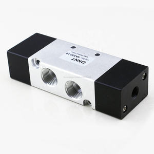 Airtac doble solenoide 5/<span class=keywords><strong>2</strong></span> FORMA DE 3/8 pulgadas de aluminio doble válvula de Control de aire neumático 4A320-10 - Product Image 6