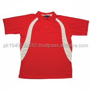 <b>Mens</b> polo shirts short sleeve/<b>Mens</b> Red 100 Polyester Polo Shirts Short Sleeve Wholesale - Product Image 1