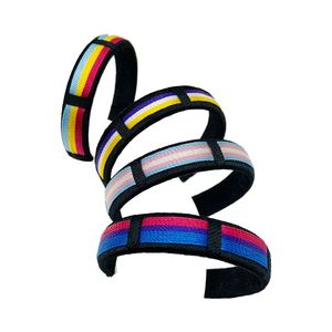 Pulsera de hilo tejido arcoíris Mejores amigos Parejas Moda Religiosa AMOR Color Latón Nueva moda Pulseras religiosas de latón - Product Image 1