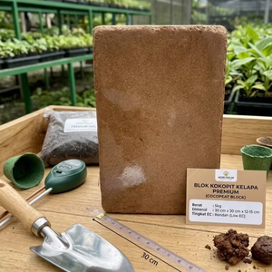 Bloque de Fibra de Coco 5kg 30 cm x 30 cm x 12-15 cm, Bloque de Coco Orgánico de Bajo EC que Apoya Prácticas Agrícolas Sostenibles - Product Image 1