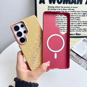 High Quality Carbon Fiber Texture Magnetic Phone <b>Case</b> for Samsung S26 S23 S24 S25 Ultra <b>Wireless</b> <b>Charging</b> Shockproof Hard Cover - Product Image 3