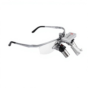 Loupes dentaires manuelles ergonomiques en métal 3.0X avec lampe frontale, loupe binoculaire chirurgicale, dispositif médical certifié CE - Product Image 2