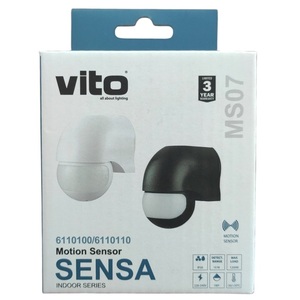 PIR <b>Motion</b> Sensor Black IP44 1200W Outdoor Garden <b>Light</b> Control - Product Image 3