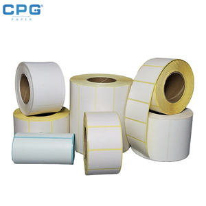 Rouleau d'étiquettes thermiques personnalisées, étiquettes à code-barres, étiquettes thermiques directes, autocollantes, fabrication OEM, vente en gros, marque privée - Product Image 1