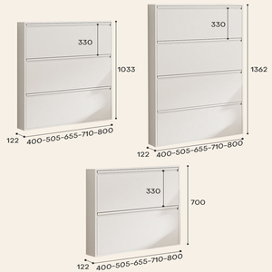 工場直販 玄関用シューズキャビネット スチール製シューズラックキャビネット モダンデザイン 簡単組み立て 家庭用家具 - Product Image 3