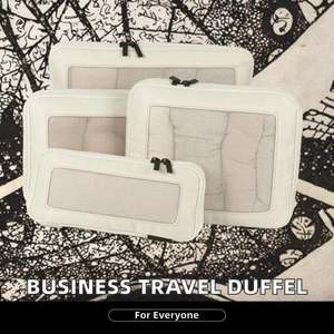 Sac bandoulière de voyage unisexe bohème géométrique personnalisé en toile couleur cognac avec sangle réglable et amovible et fermeture éclair décorative - Product Image 2