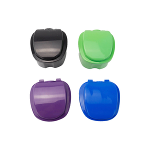 Custodia per vassoio dentale in plastica a doppio strato portatile personalizzata per la conservazione della protesi - Product Image 3