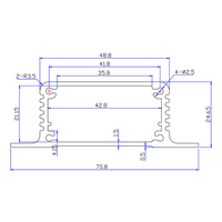 71*25mm CNC usinage anodisation boîtiers en aluminium boîtier électronique boîte de jonction boîtier PCB boîtier