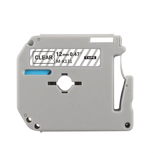 Ruban adhésif Orison compatible 12 mm noir transparent M-K131 MK131 M131 pour imprimantes <span class=keywords><strong>Brother</strong></span> <span class=keywords><strong>P</strong></span>-<span class=keywords><strong>Touch</strong></span> PT-M95 PT-65 PT-70BM PT-45 - Product Image 1